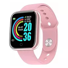 Relógio Digital Smartwatch D20 Rosa Instagram Facebook Whats