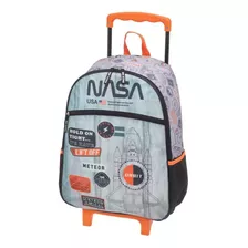 Mochila Rodinhas Pack Me Nasa Cinza Pacific