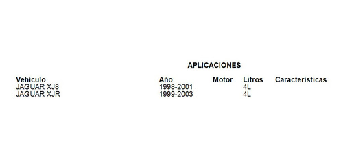 Manguera Paso-carcasa Jaguar Xj8 1998-2001 4.0l Meistersatz Foto 2