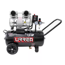 Compresor De Aire Eléctrico Urrea Comp824l Monofásico 24l 1.5hp 127v 60hz Negro