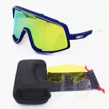 Lentes Gafas Ciclismo Running 100% Hombre Mujer 3 Clips