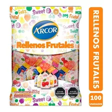 Caramelos Rellenos Frutales De Arcor - Bolsa De 100 Unidades