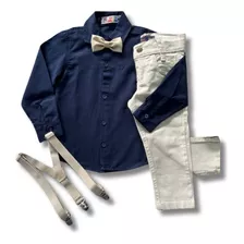 Conjunto Social Infantil Masculino Azul Marinho 1 Ao 8