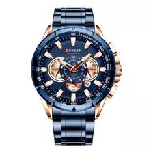 Reloj De Pulsera Con Cronógrafo Impermeable Curren Fashion M