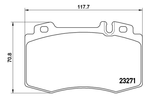 Set-4 Balatas Delanteras Ml350 3.7l V6 03 Al 05 Foto 2