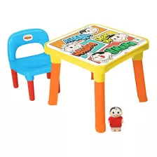 Mesinha Infantil Mesa Criança Menino Menina Cadeira + Brinde