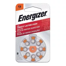 Pila Bateria De Boton Az13 Energizer 8 Piezas, Audifono 