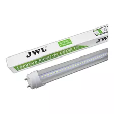 Tubo Led T8 Transp. 32w L/blanca 120cm 5pz C/conectores. Jwj Color Blanco