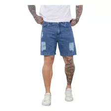 Bermuda Mom Juvenil Hombre Jeans Premium Rigido 38 Al 48 