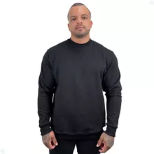 Moletom Blusa De Frio Gola Careca Redonda Liso Sem Estampa