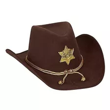 Sombreros - Novedad Sombrero De Fieltro Del Sheriff Del Vaqu