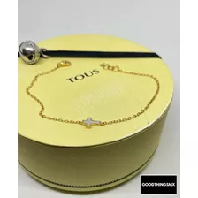  Pulsera Tous Xxs Cruz De Oro Amarillo Y Nacar, No Tiffany