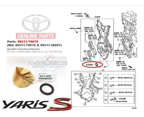 Toyota Yaris S Core Sedan Reten Cigueal Delantero 2017-2021 Foto 4