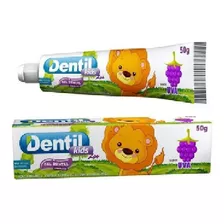 Gel Creme Dental Pasta De Dente Infantil Dentil Zoo - Uva