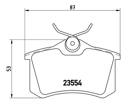 Balatas Traseras Vw New Beetle Convertible 1.9 03-10 Brembo Foto 2