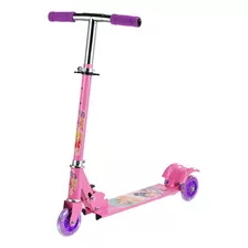 Patinete Infantil Resistente Com 3 Rodas Para Menina Rosa 