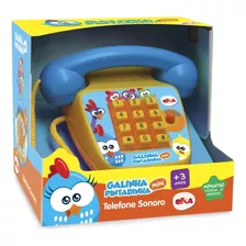 Telefone Infantil Sonoro Galinha Pintadinha Mini