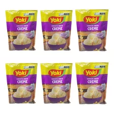 Pó Para Preparo De Sorvete Sabor Creme Yoki Kit Com 6 X 150g