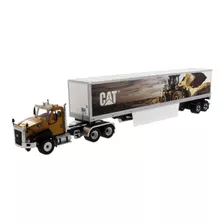 Miniatura Caterpillar Ct660 C/ Reboque 1:50 Diecast Masters