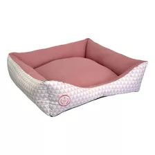 Caminha Pra Cachorro Ou Gato Sãopet Safira Tam M 60x60x18cm Cor Rosa Bebê