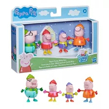 Peppa Pig Set Pepa Y Su Familia En La Nieve Hasbro