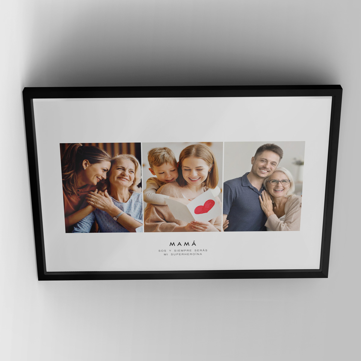 Cuadro Dia De La Madre Con Tus Fotos #4 40x30 Cm C/ Vidrio