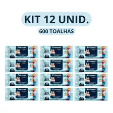 Toalhas Umedecidas Prevent Para Adultos C/50un Kit 12 Pct