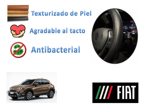 Respaldo Bolitas + Cubre Volante Piel Fiat 500x 2016 2017 Foto 5