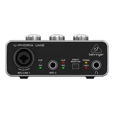 Interface De Áudio Usb U-phoria Um2 Behringer De 48 Khz