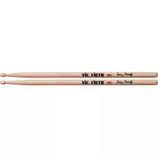 Baquetas De Percussão De Madeira De Cor Natural Vic Firth 5b Kenny Aronoff