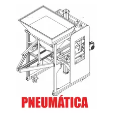 Projeto Máquina De Fazer Blocos Pneumática Concreto Tijolo 