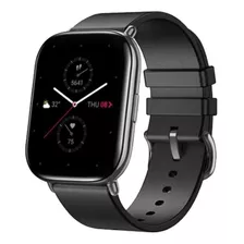 Smartwatch Amazfit Flagship Zepp E Square 1.65 Caja De Acero Inoxidable Polar Night Black, Malla Polar Night Black De Cuero A1958