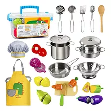 Sundaymot Kitchen Pretend Accessories Juego De Comida De Mad