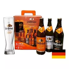 Pack Cerveza Schofferhofer 3u 500cc + Vaso 500ml Edicion