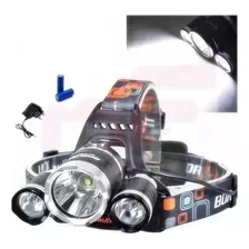 Lanterna Cabeça Nova 3 Leds Cree T6 Profissional Tática Swat