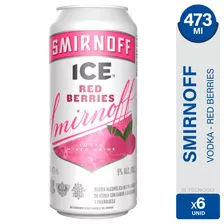 Vodka Smirnoff Ice Red Berries Lata Saborizado - Pack X6 