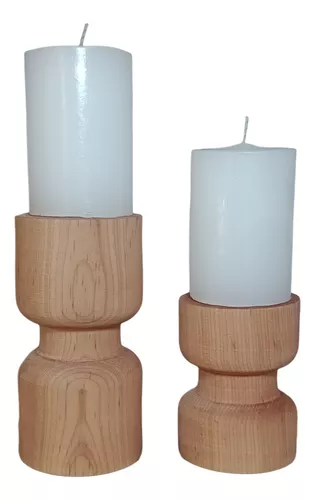 Tercera imagen para búsqueda de candelabros madera