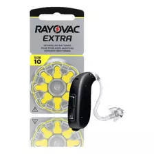 30 Pilas Audifono 10 Rayovac Extra Amarillo Audiologia