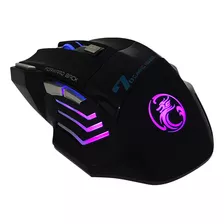 Mouse Gamer Com Fio 7 Botões Luz Rgb Cor Preto