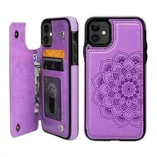 Forro iPhone Funda Para iPhone 11 Con Tarjetero, Vaburs Con 