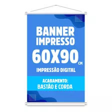 Banner Faixa Em Lona Personalizado 60x90cm Arte Grátis