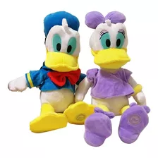 Kit Pato Donald E Margarida Pelúcia 35cm Original 