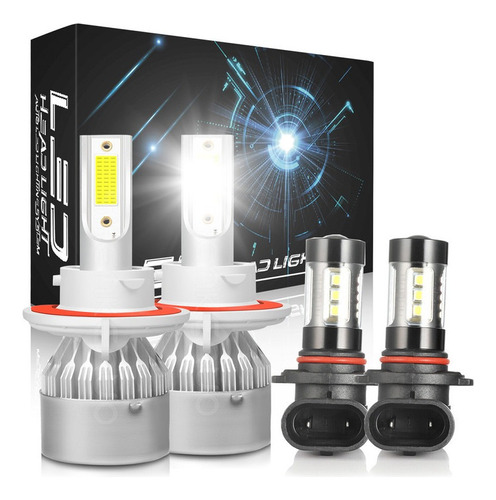 Kit Faros Luz Led 9006 H13 30000lm Para Dodge Haz Alta/baja Dodge Ram 3500