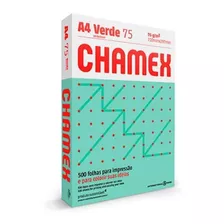 Papel Chamex A4 De Color 75g X500 Hojas Verdes