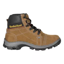 Bota Timberland Oferta Coturno Couro Legítimo Palm Gel