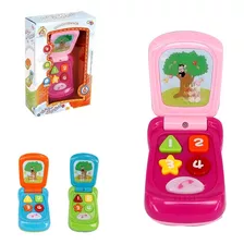 Celular Brinquedo Infantil Com Luz E Som Telefone Flip Flop 