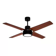 Ventilador Techo Madera Plafón Led Protalia Minimalista