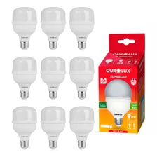 Kit 10 Lâmpadas Led Bulbo 20w 6500k Branca Alta Potência