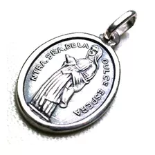 Medalla De La Virgen Dulce Espera Oval 22 Mm 
