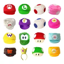 Disfraz Gorro Mario Luigi Honguito Toad Peach Wario 1 Pieza